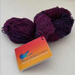 Blue Heron Yarns Blueberry Purple 630 Yards 8oz Cotton Rayon Twist (1) Skein